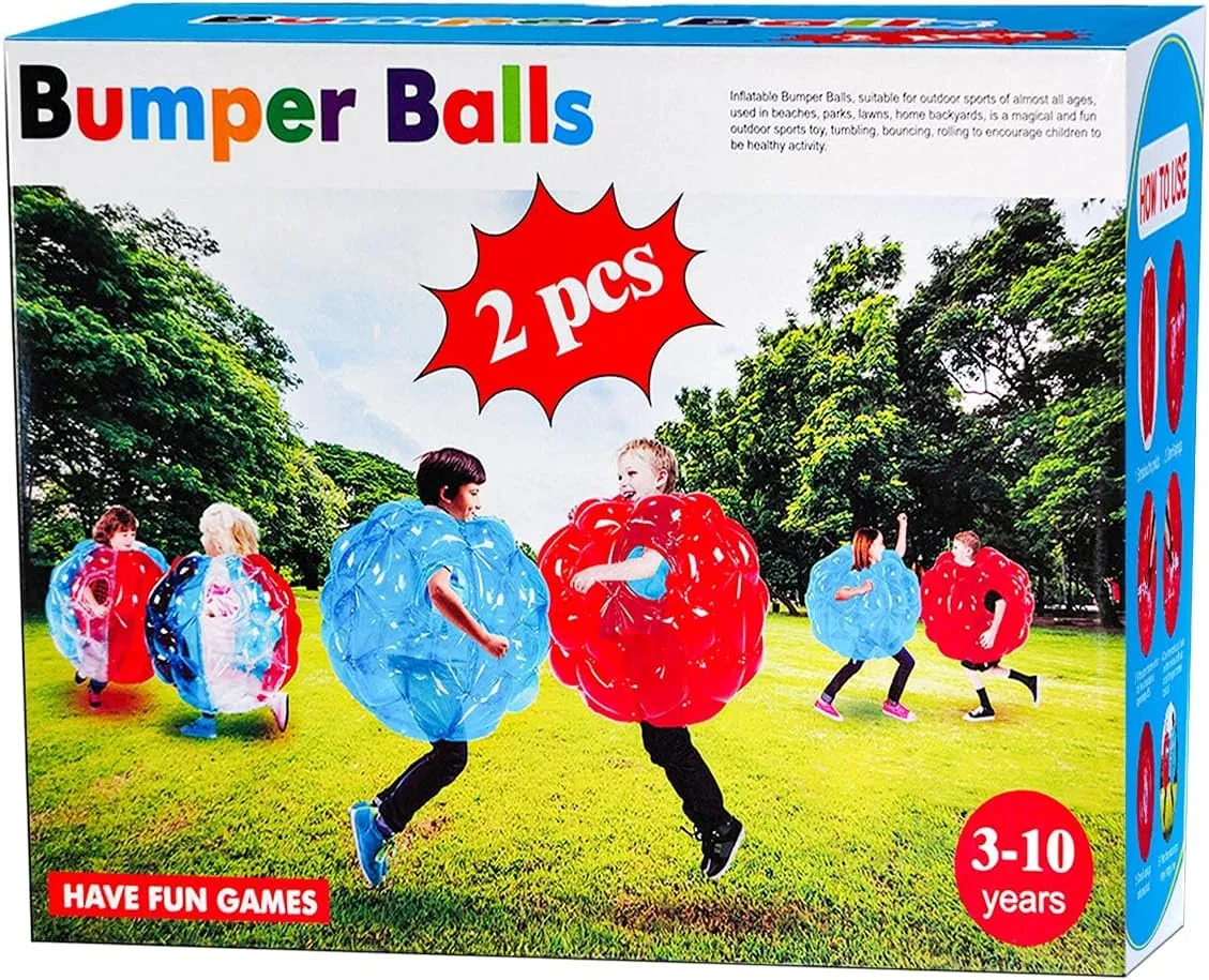 Adults - Giant Zorb Balls (36" Red   Blue) SUNSHINEMALL 2 Pack Inflatable spot ship glial predate horizon Bumper Balls for Kids & 