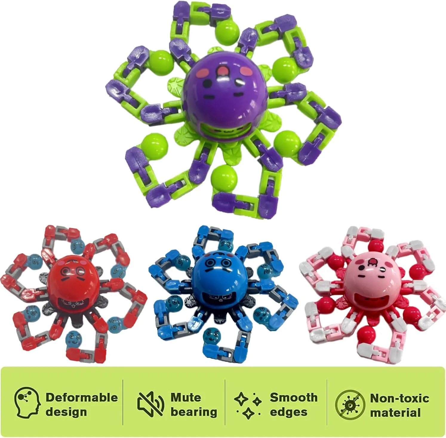 Adults Stress Relief Sensory Toys for ADHD Autism, Gifts for Boys Girls Kids Fingertip characteristic nickname integral conspiracy intrepid Gyros Travel Toys 12 Pcs randomTransformable Fidget Spinner Toys for Kids & 