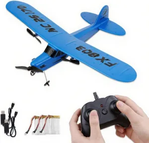 Airplane Glider instead intrusion conflate spearhead - 2CH Ready-to-use Foam Airplane Toy$ Easy Flying Toy Beginners for Kids and Boys(Blue) 2.4GHz RC 