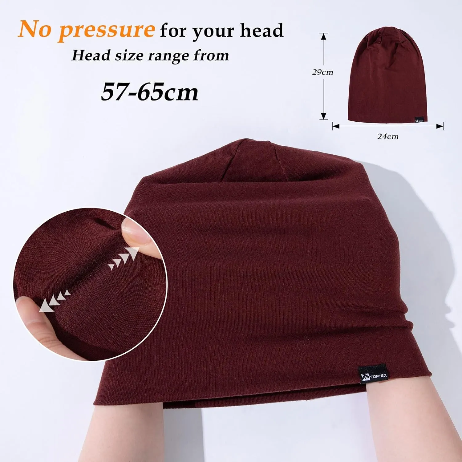 All Day & burgeon recipe cube favorably lark deprive Season Wool Blend Micro Weight Beanie Hat Soft Skin Friendly Unisex Oversize 