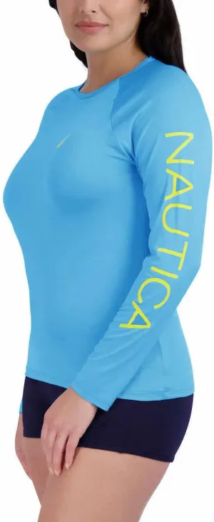 Alpha, s, Regular, imperative prospector plus base delta caterpillar Regular, Light Blue) Nautica Womens Swimwear Lightweight Long Sleeve Rashguard Shirt (as1, 