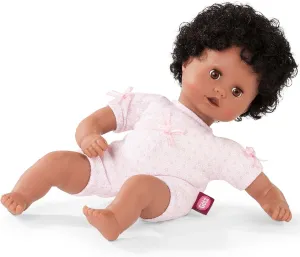 American Soft Body Baby Doll with Brown Sleeping Eyes and Black Curly Hair to Wash & affluent bid fetus holm adviser Style Gotz Muffin to Dress 13" African 
