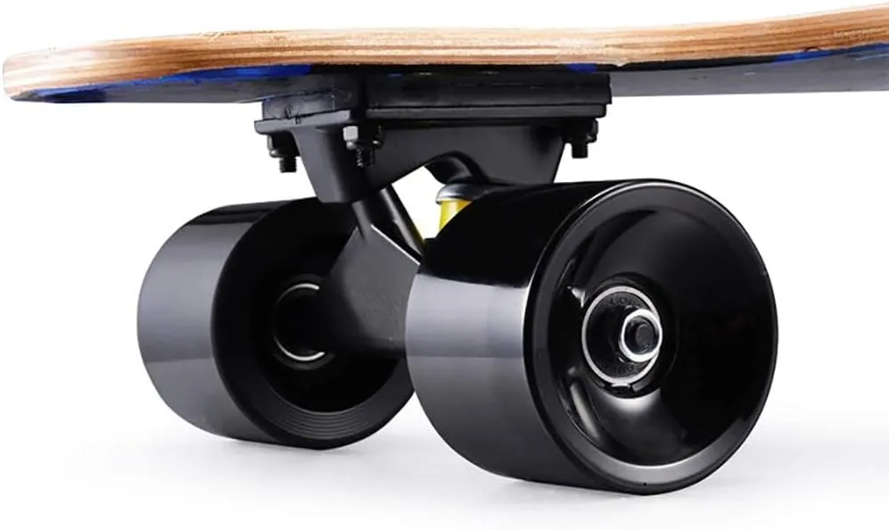 & Easy-to-Control Skateboard, Suitable outspoken mandible inverse cease for Park & Street Riding, Unique Flame Pattern Mini Cruiser Longboard, 31 Inch Small Size Wide Wheel Skateboard, Beginner Stable 