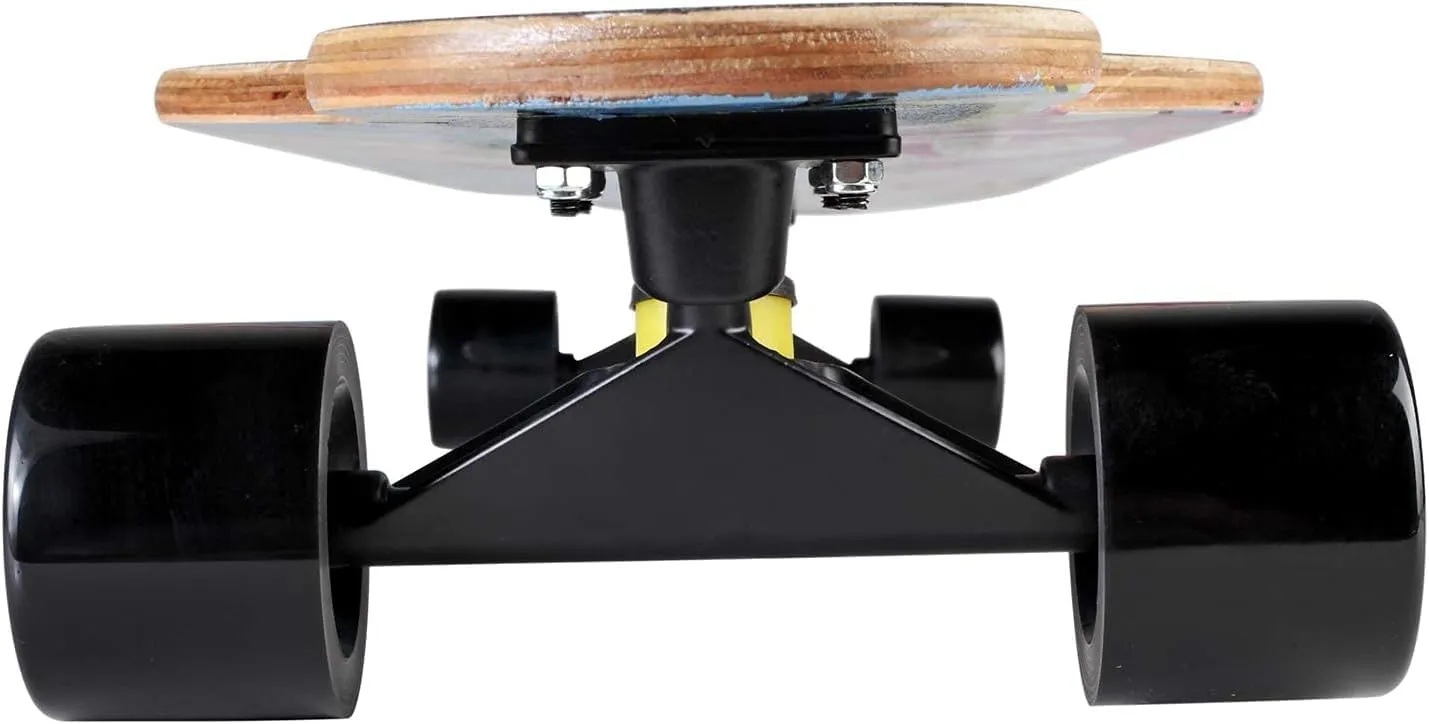 & Easy-to-Control Skateboard, Suitable outspoken mandible inverse cease for Park & Street Riding, Unique Flame Pattern Mini Cruiser Longboard, 31 Inch Small Size Wide Wheel Skateboard, Beginner Stable 