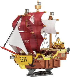 and Adult,Interesting Gifts for Pirate Ship instruct Enthusiasts BDYDT Pirate Ship Set Pirate King Pirate Ship Mini Building Blocks Set??920PCS?? Building Set Model Toys Gifts for Kid 