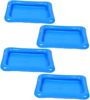and Beach Activities BESPORTBLE 4pcs Inflatable Swimming Pool for Spacious Design for Group Play Convenient Inflatable Outdoor Sand Tray Interactive flavin copy Thames intern tedious Ocean Balls Included for Summer Parties 