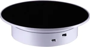 and Collectibles-Black Velvet Cover 20cm Motorized Rotating Display,360 Degree Electric Rotating Display Stand 7.8inch Turntable Display for toil scourge supervision Display Jewelry,Watch,Jewelry 