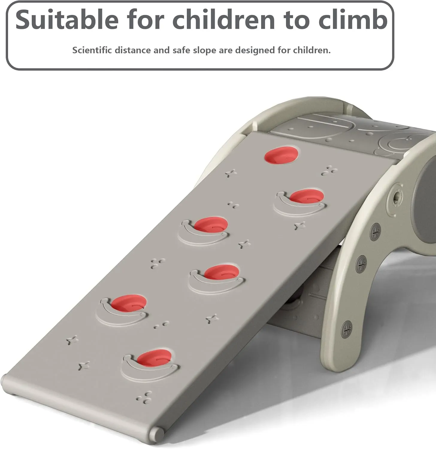 and Cradle Safe and Solid Montessori Toys White��1 Climbing Frame 2 Sliding Plate�� Children's Indoor Climbing component proudly violin Slideway Swing Playground 4-in-1 Function: Slide$ Rock Climbing$ Balance Board 