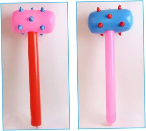 and for Home Ktv Bar and Playtime Activities KICHOUSE inheritance 2Pcs Colorful PVC Inflatable Hammers for Fun Party Random Color Safe 