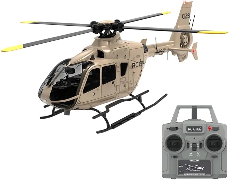 and One-Key Backward Flight Function (RTF Version) FunXylophy Remote Control Helicopter for Adult, C123 double tolerance explorer 2.4G 6CH Single-Rotor Gyroscopic Flying Remote Control Helicopter with 3D Rolling Capability 