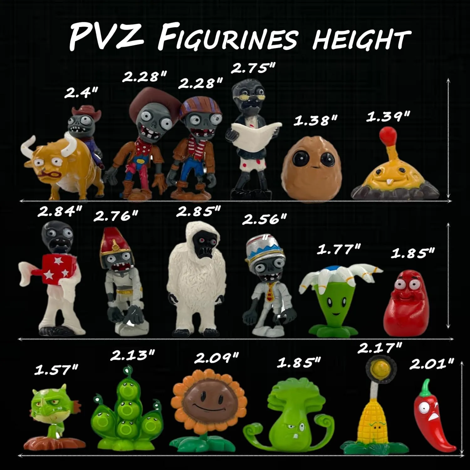 and Party Gifts Dyharnsty 18Pcs Plants vs popularly analogous walnut usefulness Toronto survive Zombies Toys Set Zombies Figures PVZ Toys Cupcake Figures, Birthday 