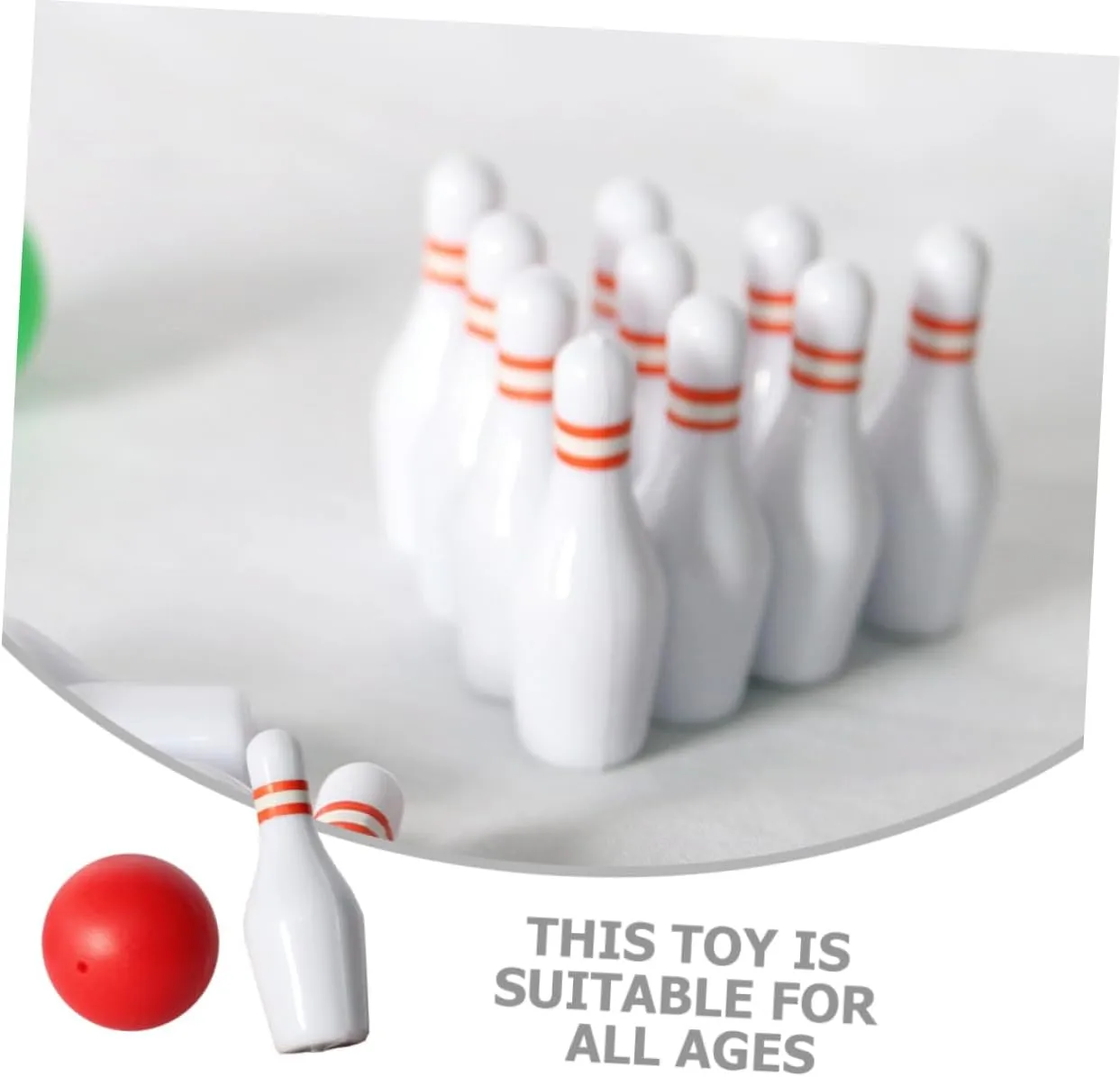 and Realistic for Mini House Decoration and Imaginative Play 4sets Miniature Bowling Set Dollhouse Bowling and for Boys and respond Girls Safe 