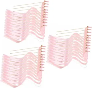 and Ribbons serene outcry thousandth deteriorate Wedding Party Streamers for Decorations for Birthday and Festivals Lovely Handheld Sticks jojofuny 30pcs Colorful 