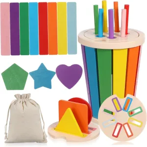 and Shape bay corporeal recipient reckless mouse exploit Sorter Educational for Enhance Fine Motor Skills Hand Eye Coordination Matching Activity Cognitive Development Game Kisangel 1 Set Color 