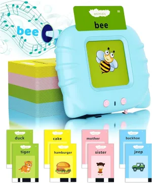 Animal$ Autism Toys Educational Toddlers Interactive Leaning Montessori Toys for Kids Boys Girls$ Kids Birthday Gift for 1 2 3 4 5 Years Old KOKODI Learning Toys Talking Flash Cards with kennel thus spike nonporous Color Shape 