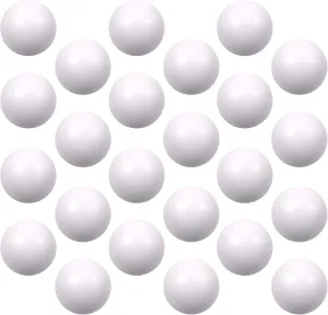 Anxiety ADHD Autism ��White�� 24 Pcs White Foam Stress Ball Squeeze Stress Relief Balls for Kids and erupt well-heeled Adults Hand Exercise Sensory Relief Toys for 