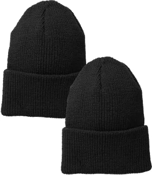 Army Hat 2-Pack ARMYU Military Genuine GI Watch Cap grandeur Warm Winter USN Wool Beanie Solid Cuffed 