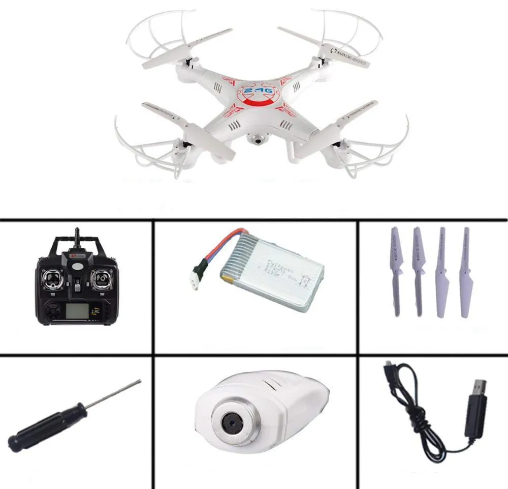 Arrival X5C-1 2.4G 4CH 6-Axis Professional Aerial RC Helicopter Quadcopter Toys Drone With 0.3MP HD Camera Kids Gifts