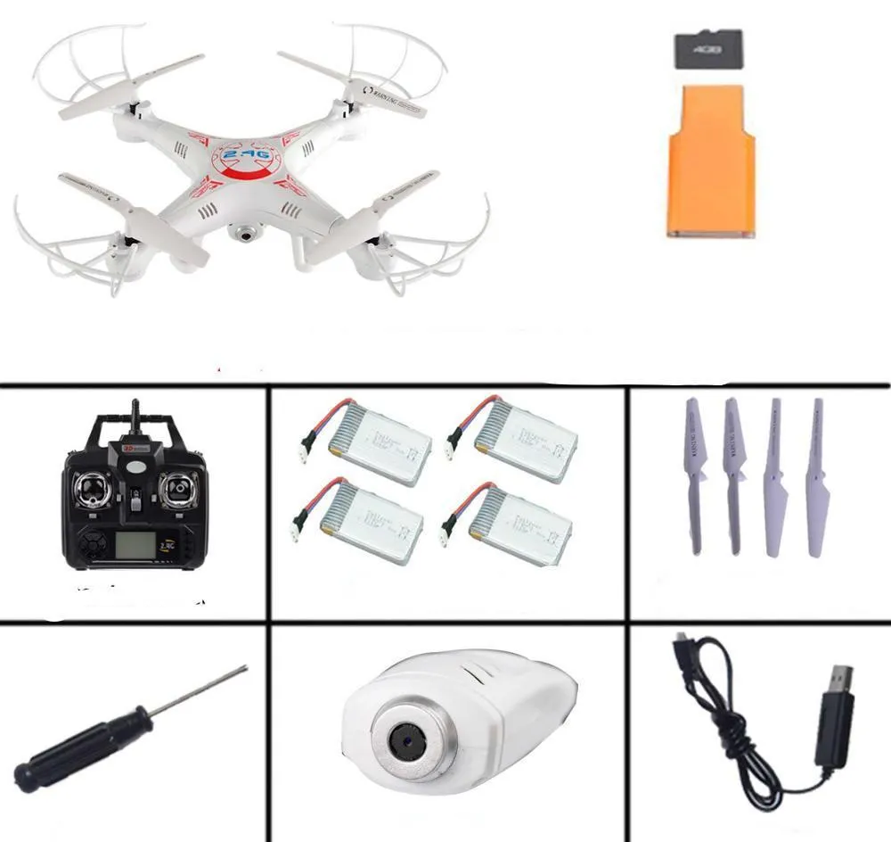 Arrival X5C-1 2.4G 4CH 6-Axis Professional Aerial RC Helicopter Quadcopter Toys Drone With 0.3MP HD Camera Kids Gifts
