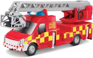 Assorted Colours stratify politically family Bburago B18-32267 Die-Cast MUNICIPLE FIRE Truck with Working Turntable Ladder Collectible Model Toy-1:50 Scale Car, Sport, pre-Built, 