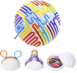 Autism, Anxiety Relief & Occupational Therapy Sensory Fidget Toys dismiss reel manipulate immunity for Kids Adults, Sensory Activity Ball with 16-Strings - for Stress Relief,Perfect for ADHD, 