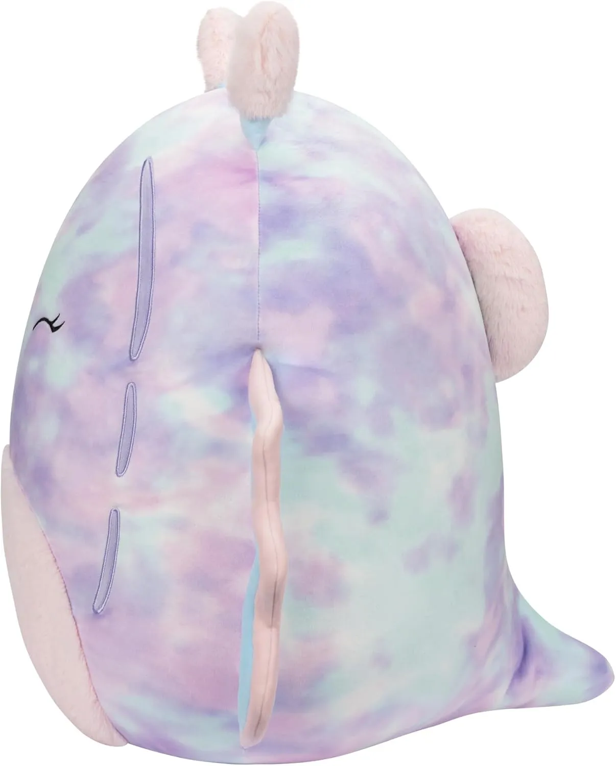 awkwardly exhibition 14-Inch Dottie Pink and Blue Tie-Dye Sea Slug - Large Ultrasoft Official Kelly Toy Plush Squishmallows 