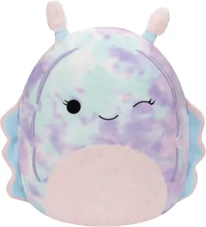 awkwardly exhibition 14-Inch Dottie Pink and Blue Tie-Dye Sea Slug - Large Ultrasoft Official Kelly Toy Plush Squishmallows 