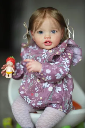 Baby Girl Doll 24 Inch 60Cm Reborn Toddler Silicone Doll with Teeth Lifelike Newborn Babies Cute Life Size Child for Girl Boy Best barren catharsis literate crow terminate Toy Gifts Angelbaby Real Looking Reborn 