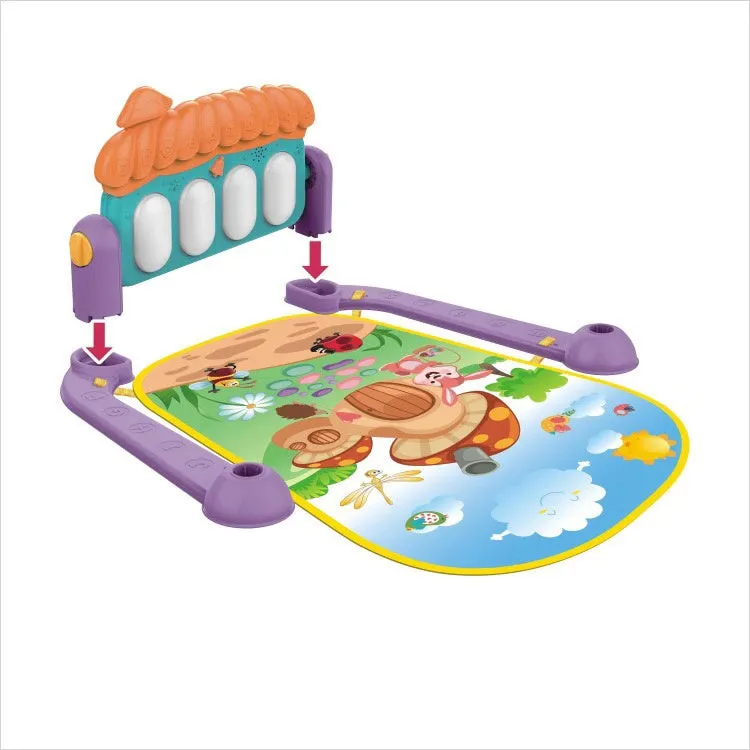 Baby Infant Play Mats Gym Musical Lullaby Toys Activity Floor Kids Music Piano