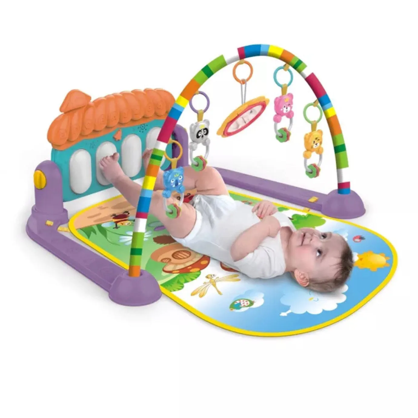 Baby Infant Play Mats Gym Musical Lullaby Toys Activity Floor Kids Music Piano