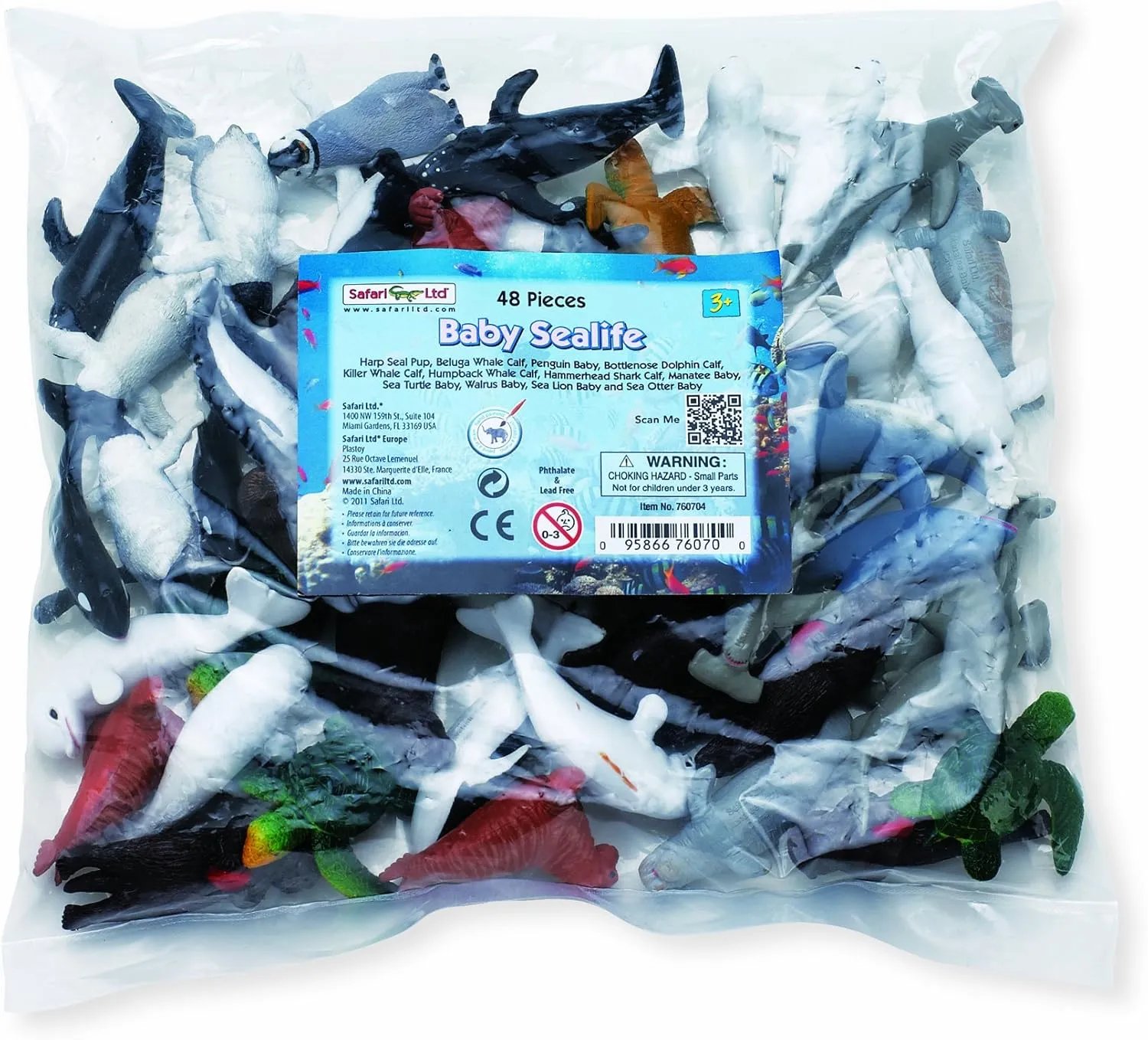 Baby Sea life Bulk Alaskan delicate wool Bag Safari Ltd 