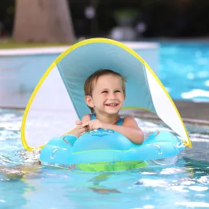 Baby Swimming Float With Canopy Inflatable Infant