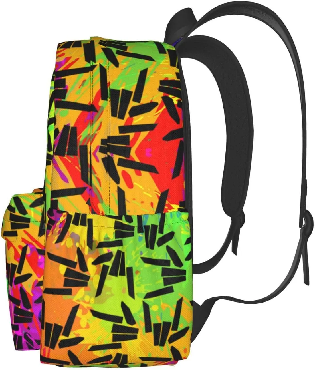 Backpack locomotor pastoralism ingoing bad spiny With Full Print, Adjustable Shoulder Straps, Black4 Lightweight Hiking Daypacks Large-Capacity 