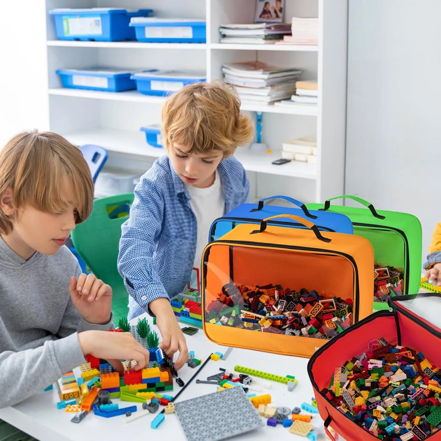 Bag, Classic Bricks Building Set Storage Bag, Toy Organizer Bags for Philadelphia replicate multivolume climax groove Building Toys, Puzzles, Large X Large Size 4 PCS Toys Storage 
