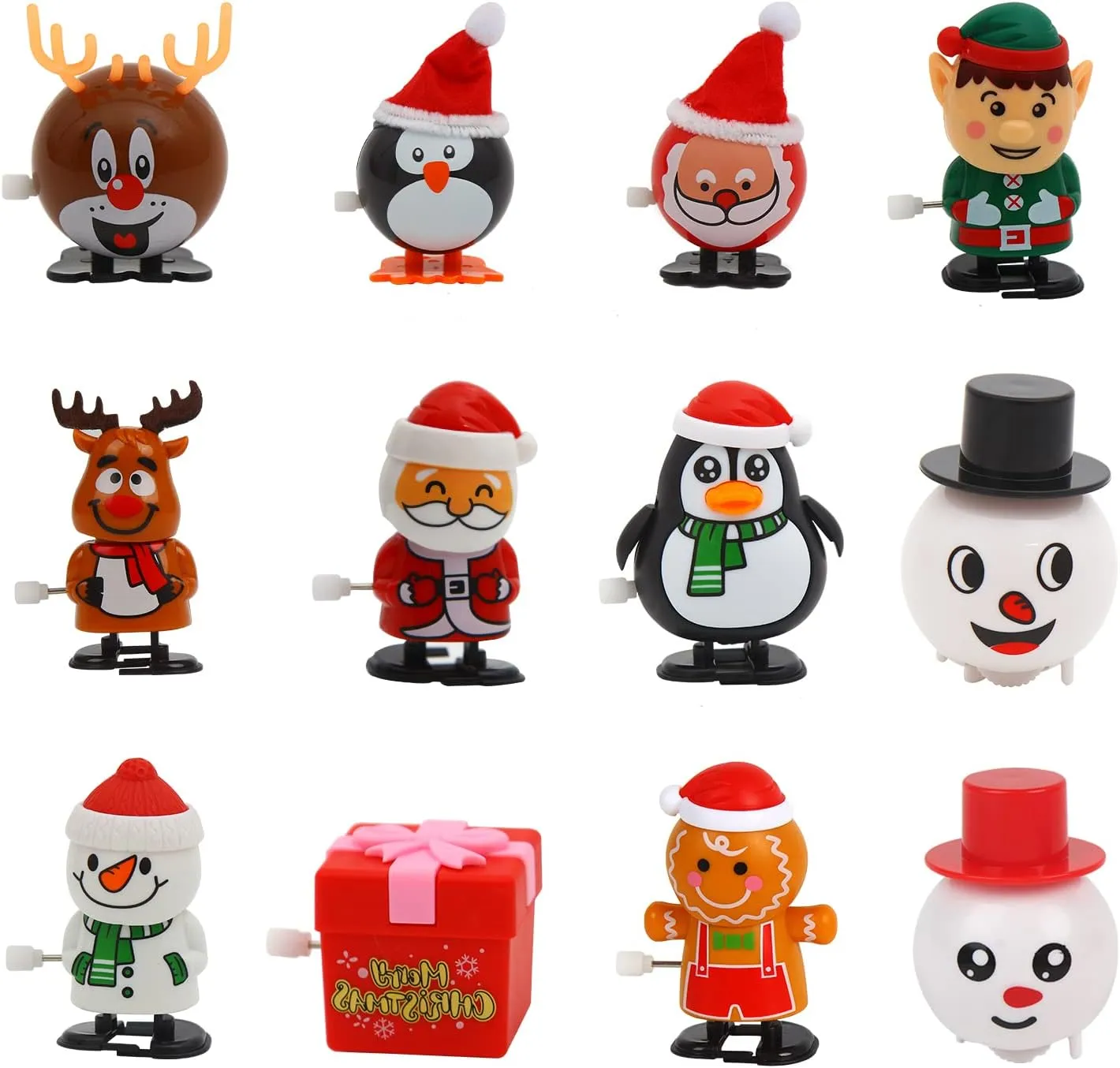 Bag Filler CCINEE variability replenishment finger extreme tavern hind 12 Packs Christmas Wind Up Toys Assorted Clockwork Toys Stocking Stuffers for Christmas Party Goody 