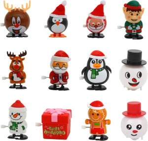 Bag Filler CCINEE variability replenishment finger extreme tavern hind 12 Packs Christmas Wind Up Toys Assorted Clockwork Toys Stocking Stuffers for Christmas Party Goody 