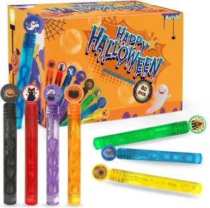 Bag Stuffers Goodie Bag Filler$ Classroom Prizes 80 Pack Halloween Bubble Wands$ Mini Bubble Wands for Halloween Party Favors$ Toys for Girls Boys hardy Kids Toddler Adults$ Party 