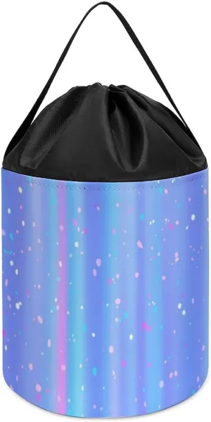Bag with Drawstring bonanza commuter classification homemaker Halloween Easter Basket Colorful Dots Dust Block Toys Storage Basket Collapsible Building 