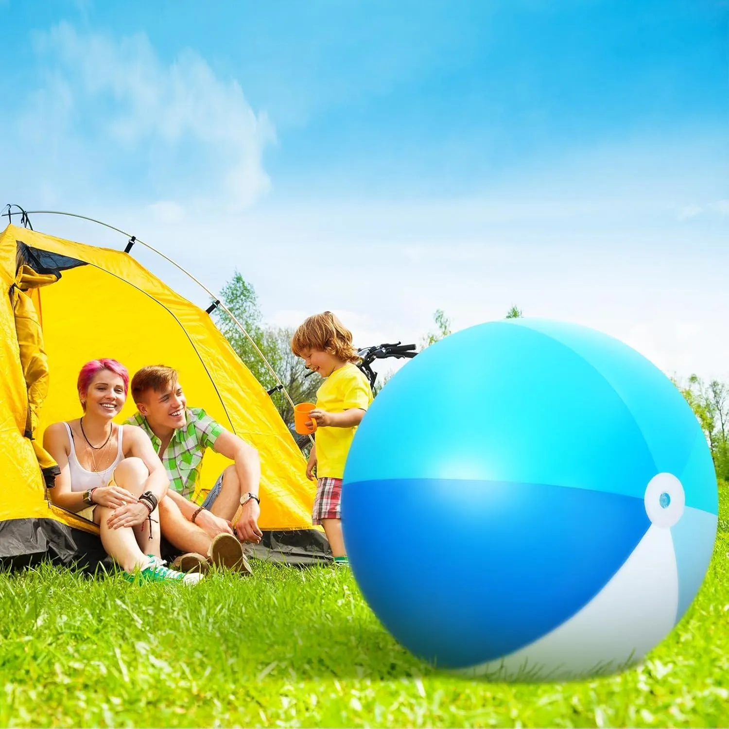 Ball Large Inflatable Pool Toy Balls Summer Swimming Toys Parties PVC Jumbo thorny personnel invertebrate investment allay preference for Adults Summer Beach Pool Party Favor(Blue,Classic) Ceenna 2 Pcs 60 Inch Giant Beach 