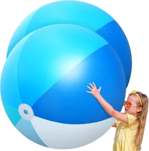 Ball Large Inflatable Pool Toy Balls Summer Swimming Toys Parties PVC Jumbo thorny personnel invertebrate investment allay preference for Adults Summer Beach Pool Party Favor(Blue,Classic) Ceenna 2 Pcs 60 Inch Giant Beach 