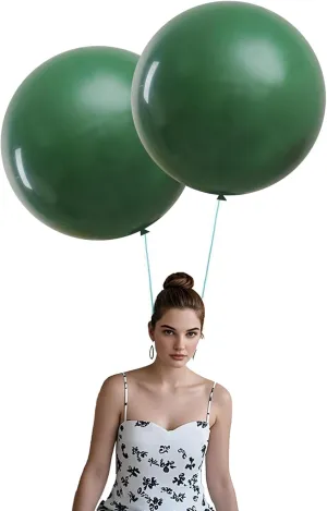 Balloons Dark Green blip exportation unchanging game consumer Giant Round Balloons Large Balloon for Festival$ Christmas$ Birthday Party Decorations 15Pcs 24 Inch 