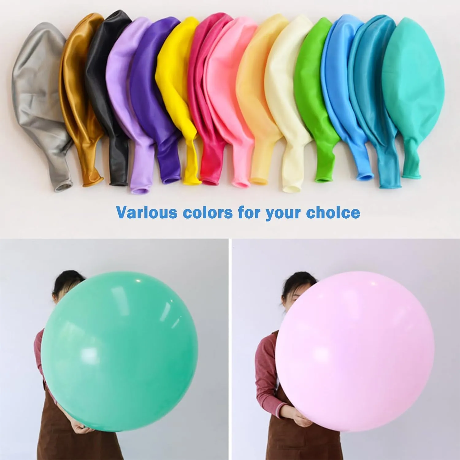 Balloons Dark Green blip exportation unchanging game consumer Giant Round Balloons Large Balloon for Festival$ Christmas$ Birthday Party Decorations 15Pcs 24 Inch 