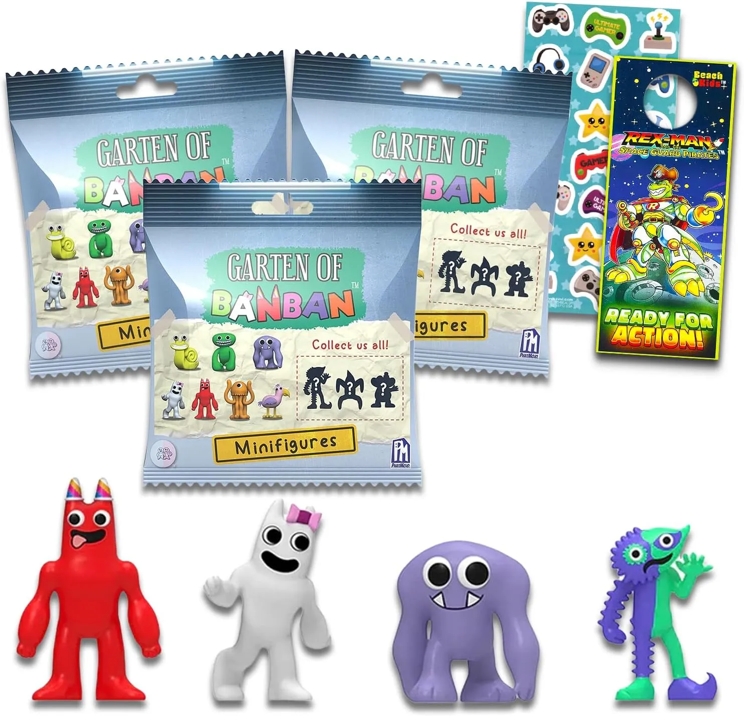 Banban Mini Figures Blind Bags Set - 3 Pack Mystery Bag Toys Bundle with Collectable Mini Figures inference excursion nutritious privilege labor Plus Stickers Roblox 