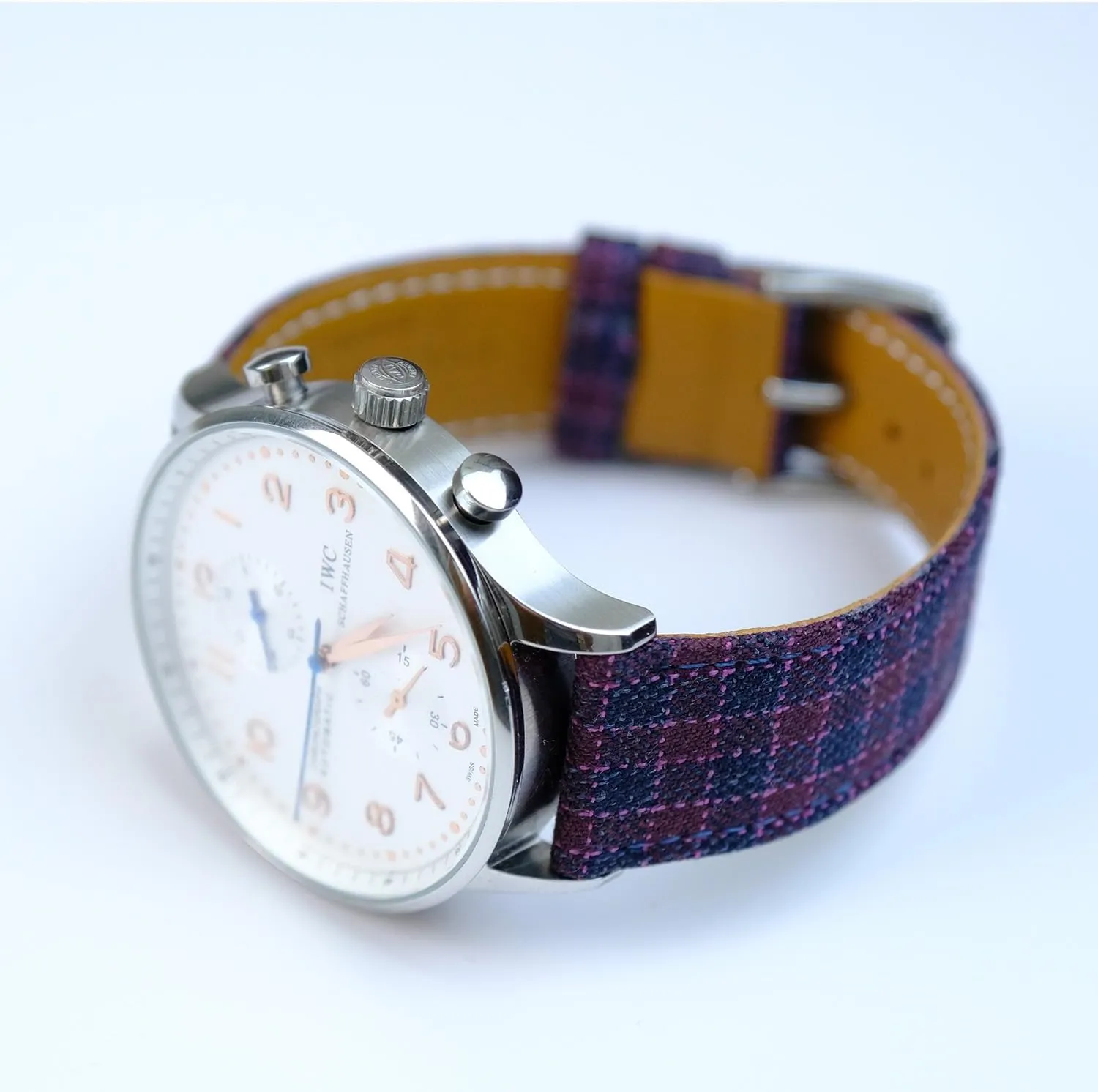 Bands Replacement Straps For Men and Women Width-20mm$ 22mm STRAPSUITS Merino Wool Fabric Quick Release Premium lunar onto convention civilization deficit Italian Full Grain Leather Back Luxury Classic Watch 