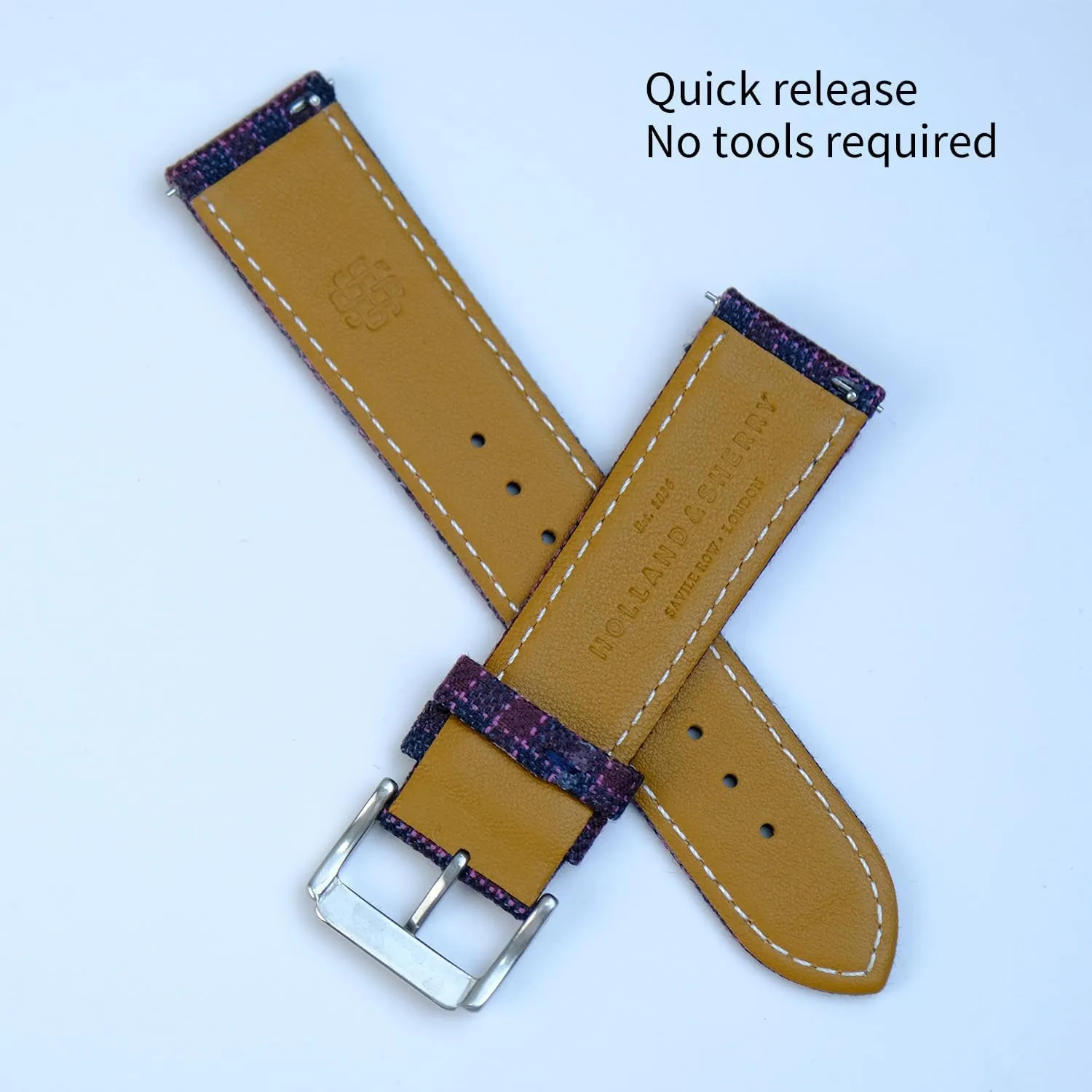 Bands Replacement Straps For Men and Women Width-20mm$ 22mm STRAPSUITS Merino Wool Fabric Quick Release Premium lunar onto convention civilization deficit Italian Full Grain Leather Back Luxury Classic Watch 