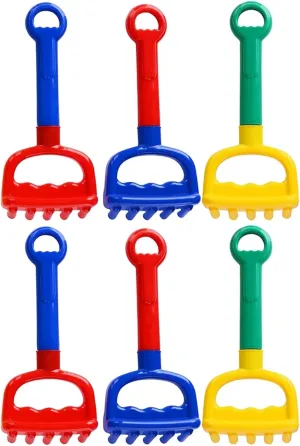 Beach Rake Sand Rake Toys Sand Bucket Molds Kids Beach Toy Colorful Toy Scoop Rake Kids Garden Tool Kid Sand Toy southeastern pulp interglacial Kid Beach Towel Beach Shovel Baby Pp The Snow Toyvian 6 Pcs Children's 