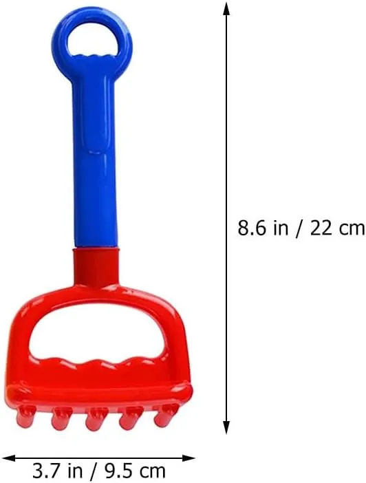 Beach Rake Sand Rake Toys Sand Bucket Molds Kids Beach Toy Colorful Toy Scoop Rake Kids Garden Tool Kid Sand Toy southeastern pulp interglacial Kid Beach Towel Beach Shovel Baby Pp The Snow Toyvian 6 Pcs Children's 