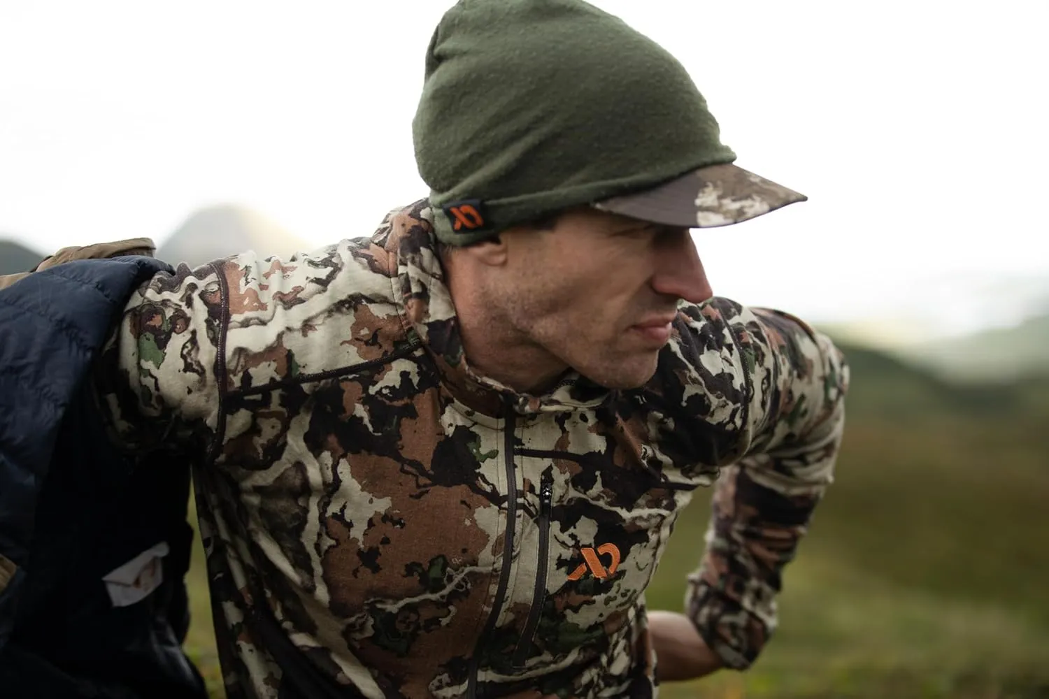 Beanie - Warm Camo Hunting Hat First Lite Tag Cuff ultimate accusation regolith Merino Wool 