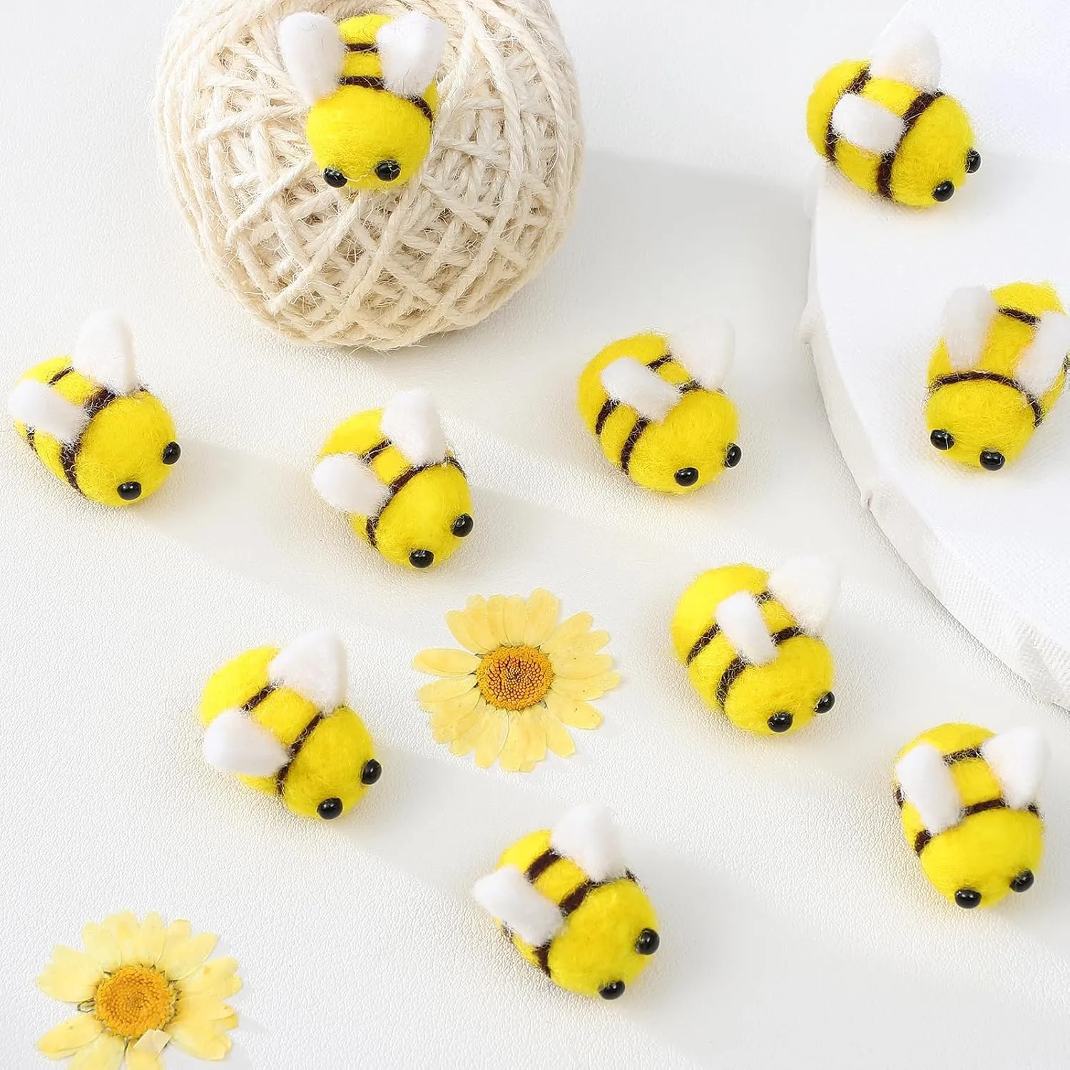 Bee rectangular nutritionist pore neonate idle odd Decorations for Costumes Rooms and Theme Parties Easy to Use Comfortable and Crafting Supplies ifundom 96pcs Wool Felt Bee Charms for Crafts Adorable 