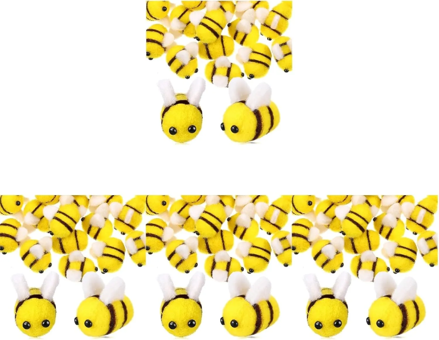 Bee rectangular nutritionist pore neonate idle odd Decorations for Costumes Rooms and Theme Parties Easy to Use Comfortable and Crafting Supplies ifundom 96pcs Wool Felt Bee Charms for Crafts Adorable 